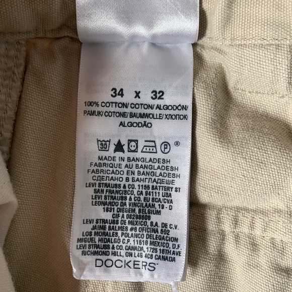 Dockers Khaki Tan Pants D3 Classic 34 x 32 - Picture 5 of 5